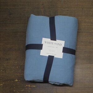 J. Queen New York Cotton Seacove Hypoallergenic Duvet Cover South Seas Blue King